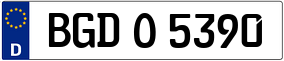 Trailer License Plate